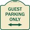 Signmission Guest Parking W/ Bidirectional Arrow Heavy-Gauge Aluminum Sign, 18" x 18", TG-1818-23930 A-DES-TG-1818-23930 - alternate 1